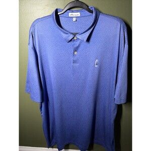 Peter Millar Golf Polo – Lighthouse Sound 1899 – Blue Jacquard Floral XXL
